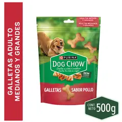 DOG CHOW - Snack perros medgran galletas sabor pollo 500gr