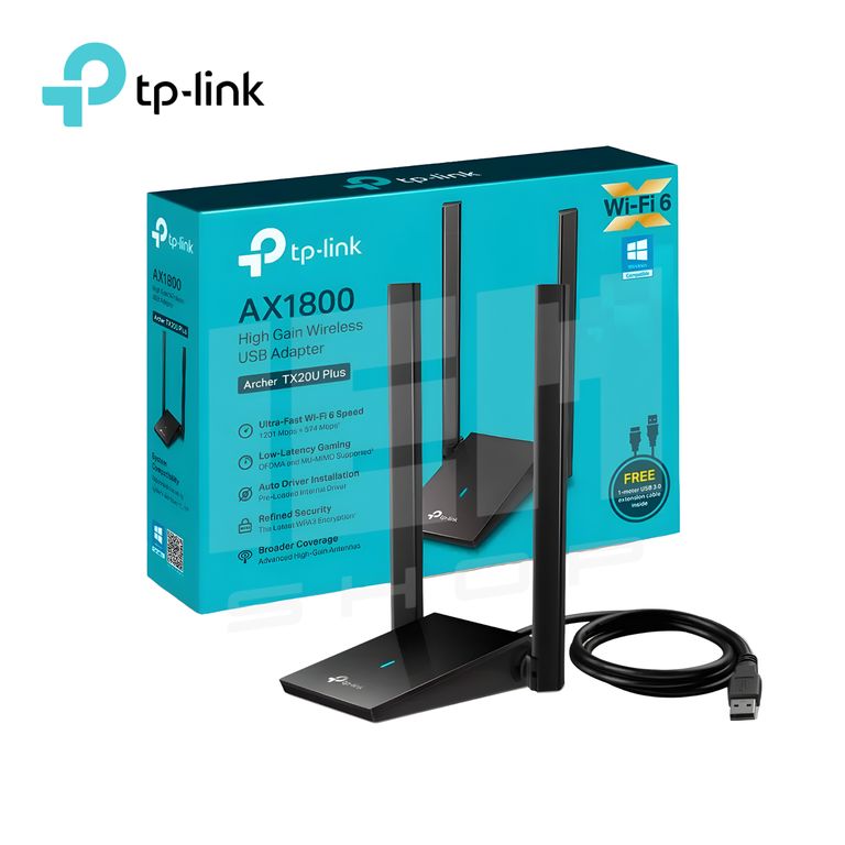 ADAPTADOR USB WIFI TP-LINK ARCHER TX20U PLUS AX1800