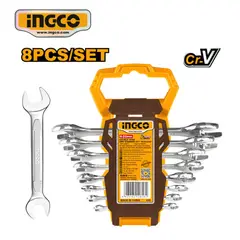 INGCO TOOLS - HKSPA2088 SET 8PZ LLAVES DOBLE BOCA