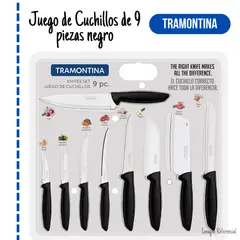 TRAMONTINA - Juego de Cuchillos de 9 piezas