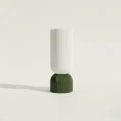 GENERICO - Lámpara Sereno de impresión 3D blanco y verde olivo