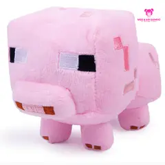 GENERICO - Bebé cerdo minecraft 16cm