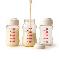 DAUER - Kit 3 Botellas De Almacenamiento De Leche Materna 180ml PPSU