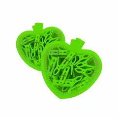 GENERICO - Cesto Corazón con Ganchos para Ropa en Color Verde