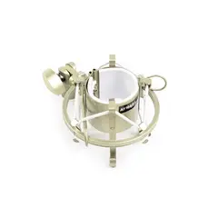 GENERICO - AYMARA CANASTILLA PARA MICROFONO CONDENSADOR PLATEADO