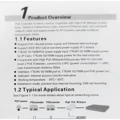 GENERICO - EXTENSOR POE 1 A 2 10/100M