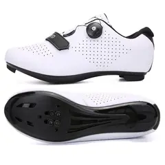 DANWEILE - Zapatillas de ciclismo casuales y moda para hombres y mujeres Blanco