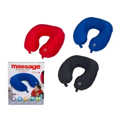 GENERICO - Almohada cervical eléctrica con función de masaje - Viscoelástica