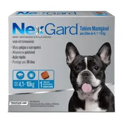 NEXGARD - Antipulgas para perros 4-10 kg x1 tableta