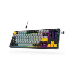 GENERICO - Teclado Arzopa K87 Multimedia Rgb Cableado + 24G + Bluetooth