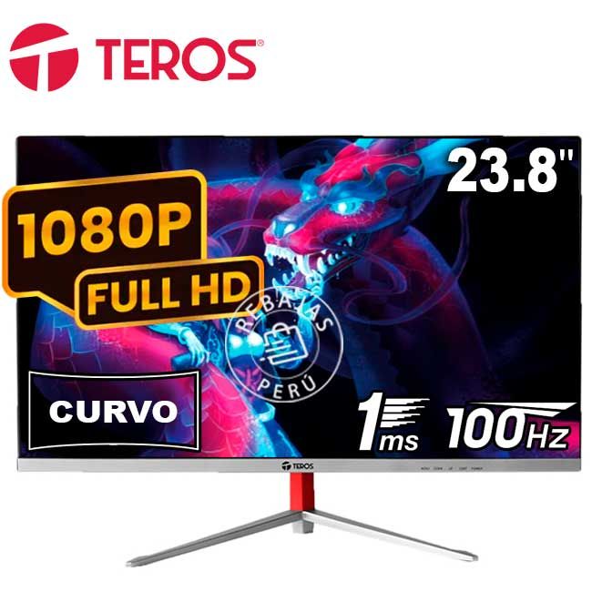 Monitor Curvo TE-2402S 24″ FHD 100 Hz 1 ms HDMI VGA negro