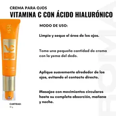 GENERICO - CREMA PARA OJOS VITAMINA C CON ÁCIDO HIALURÓNICO 30G ESTELIN