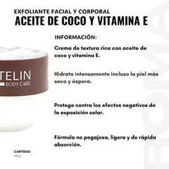 GENERICO - PACK 3 EXFOLIANTE DE ACEITE DE COCO Y VITAMINA E 250G ESTELIN
