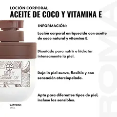 GENERICO - PACK 2 LOCIÓN CORPORAL ACEITE DE COCO Y VITAMINA E 300ML ESTELIN