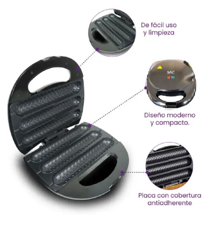 Máquina Parrilla Para Yoguis Hot Dogs Y Chorizo Eléctrica