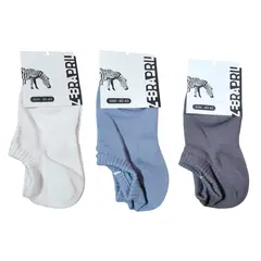 GENERICO - 3 medias tobilleras colores variados 40-43