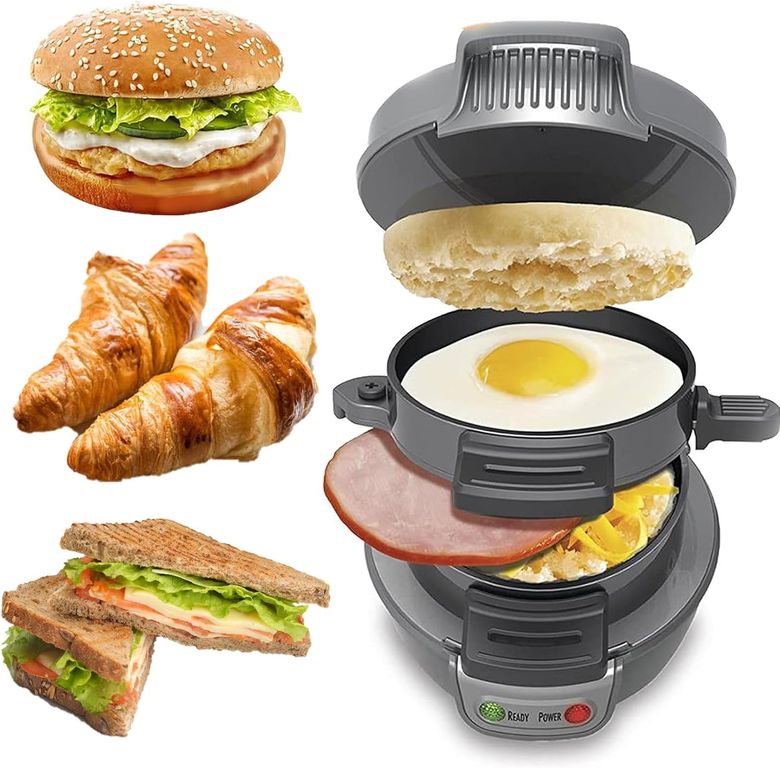 Máquina para Sandwichera Desayuno Freir Huevos Tostadora Burger Maker