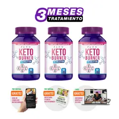 KETO CAPS - KETOBURNER X3 / KetoPROMO X3 Pack Verano + Asesorias X3 MESES + RecetarioFIT