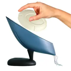 ELMEJORPRECIO - Jaboneras Giratorias con Escurridor Azul