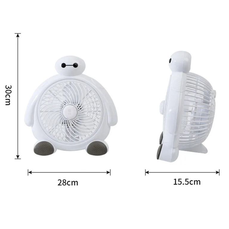 Ventilador portatil de mesa 25 watts blanco