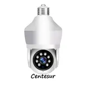 SEISA - Foco Cámara IP 3M WiFi con Bombilla 360º Pantalla Dual y Alarma IPC-D211