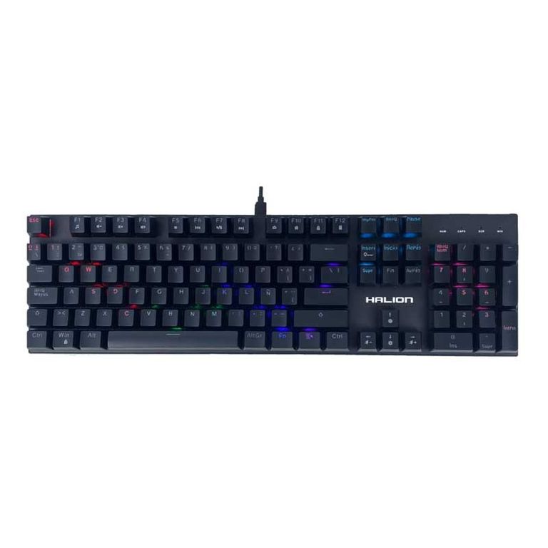 TECLADO GAMING MECANICO STELLAR HA-KG916 RGB NEGRO