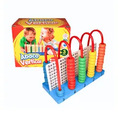 GENERICO - Ábaco Vertical de Madera con Tabla de Sumas