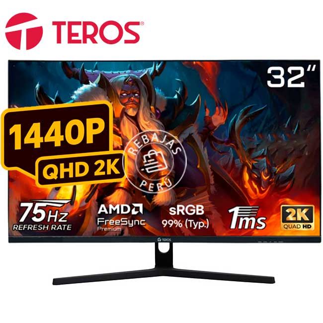 Monitor Curvo TE-3253S 32 QHD VA 75Hz FreeSync HDMI DP Audio