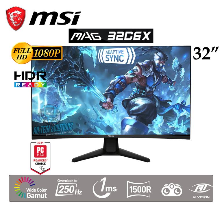 MONITOR GAMING CURVO MAG 32C6X 32 FHD VA 250Hz 1Ms
