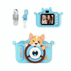 GENERICO - Mini Cámara Digital Recargable con Protector para Niños