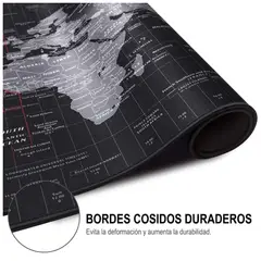 SEISA - Pad Mouse Gamer XL 80×30 CM Mapamundi Alfombrilla Antideslizante Gamer