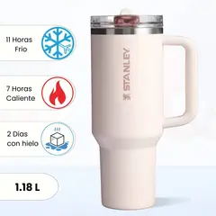 STANLEY - Quencher Adventure con Pajita Abatible Rose Quartz 1.18 L