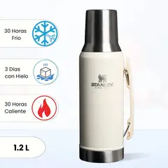 STANLEY - Termo de Bebida Mate System Blanco 1.2 L