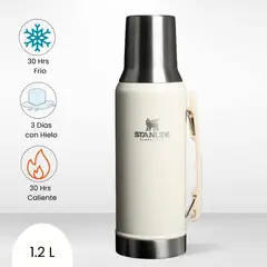 STANLEY - Termo de Bebida Mate System Blanco 1.2 L