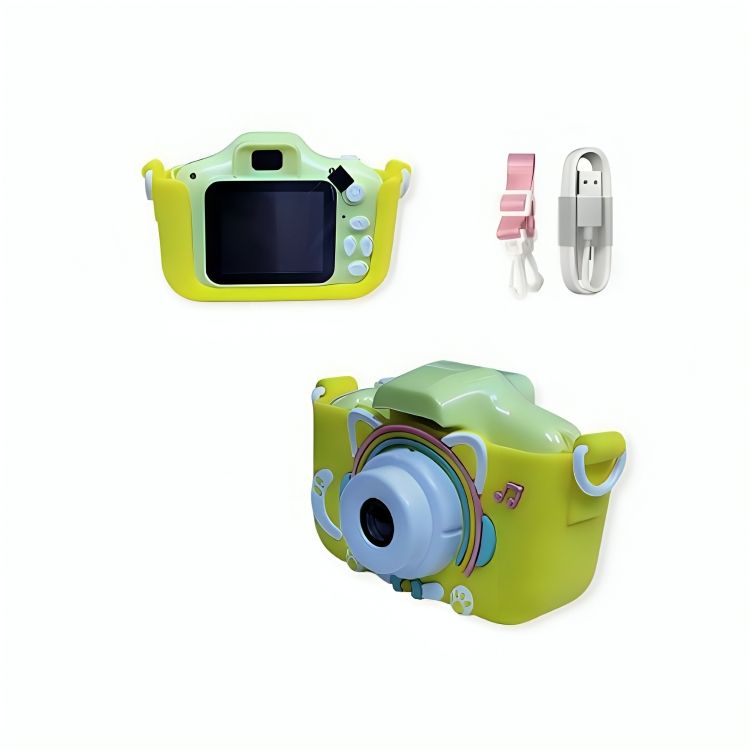 Mini Cámara Digital Recargable con Protector para Niños