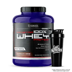 Ultimate Nutrition - Proteina Prostar 100 % Whey 5 LB - Chocolate Creme + Shaker