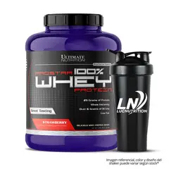 ULTIMATE NUTRITION - Prostar 100 % Whey 5 LB Strawberry + Shaker