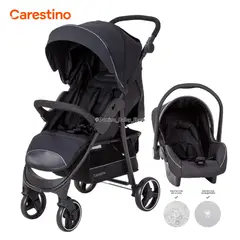 CARESTINO - Coche Cuna Travel System -CITY TRAVEL V3- Negro