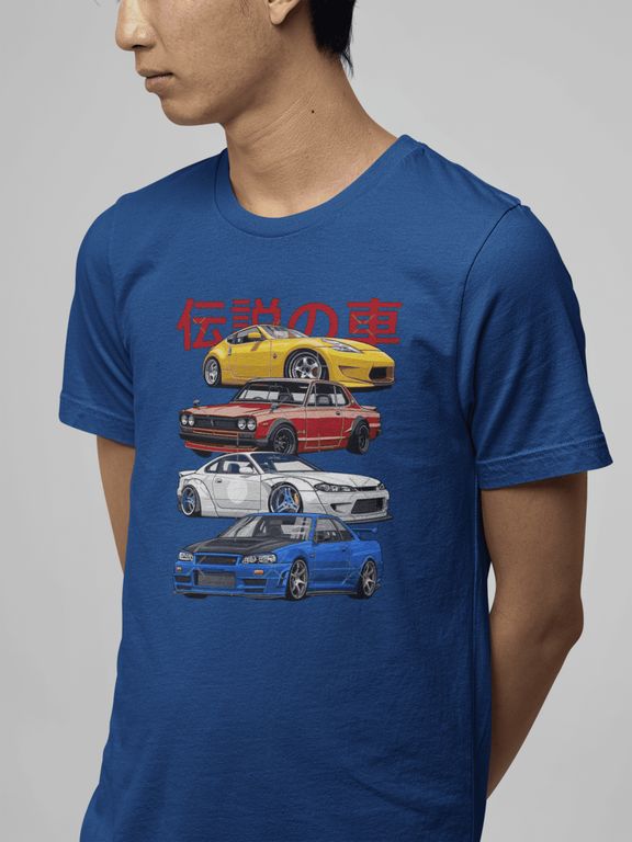 Polo Nissan Silvia Camiseta GTR Skyline Carro Carreras Algodon