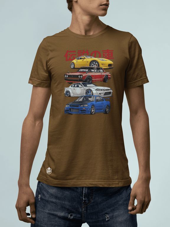 Camiseta Nissan Autos Carrera Polo GTR34 Silvia Carro JDM Algodon