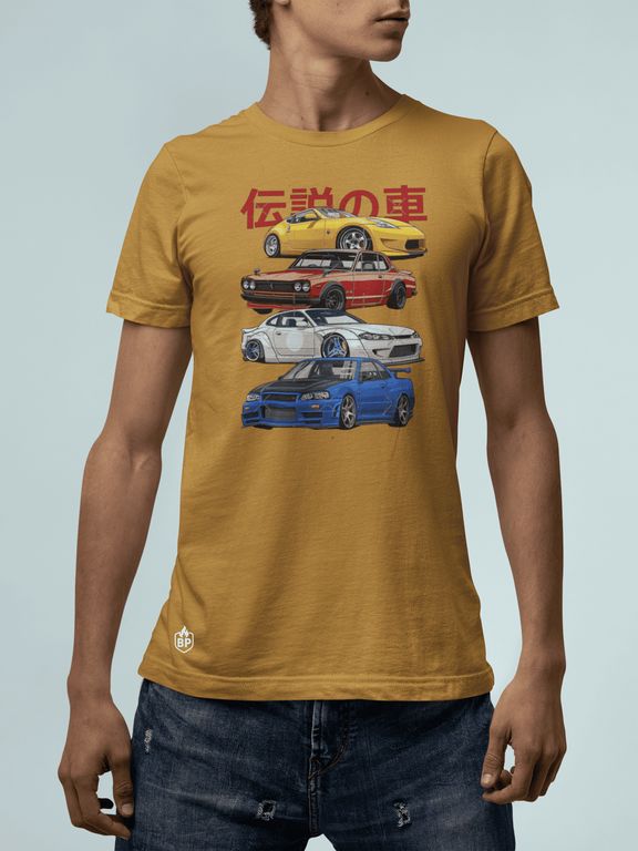 Polo Nissan Autos Carrera Camiseta GTR34 Silvia Carro JDM Algodon