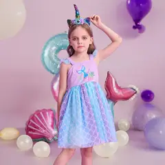 GENERICO - VESTIDO PARA NIÑA DE SIRENA