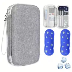 GENERICO - Estuche Térmico De Insulina Para Diabéticos +2 Geles Reutilizables