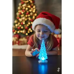 GENERICO - Mini Arbol Colorido de Navidad Acrilico Luces LED