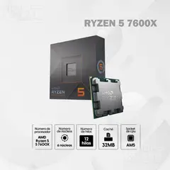 AMD - PROCESADOR RYZEN 5 7600X, AM5