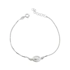 SANTORAL - Pulsera Virgen de Guadalupe - Plata