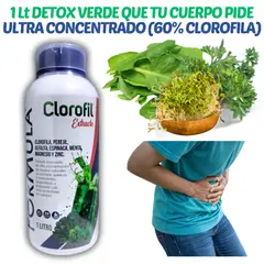 GENERICO - 1 LITRO CLOROFILA LÍQUIDA CONCENTRADA PARA DESINTOXICAR SANGRE Y PIEL - DETOX VERDE