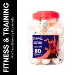 GENERICO - 60 Pelotas Ping Pong Tenis - FUBBALL