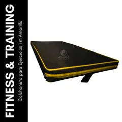 GENERICO - Colchoneta para Ejercicios 1 m Amarillo