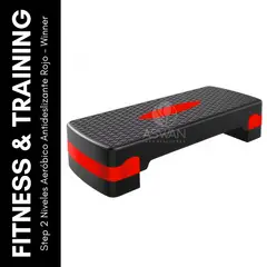 GENERICO - Step 2 Niveles Aeróbico Antideslizante Rojo - Winner